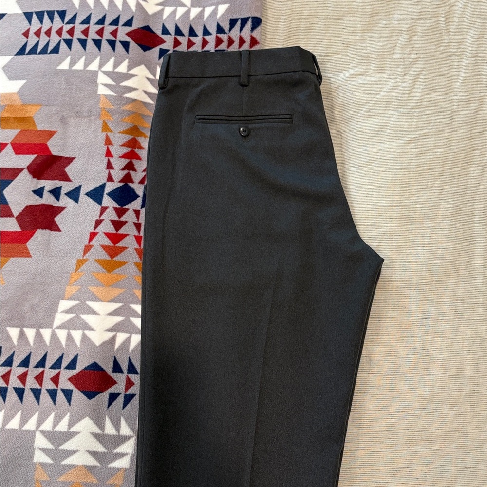 Van Heusen Charcoal Gray Trousers (Slim Fit)